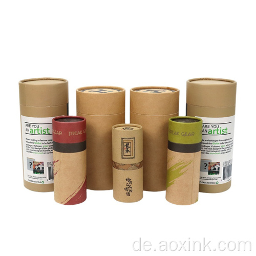 Food Grade Paper Tube runde Teeverpackung Kerze Custom